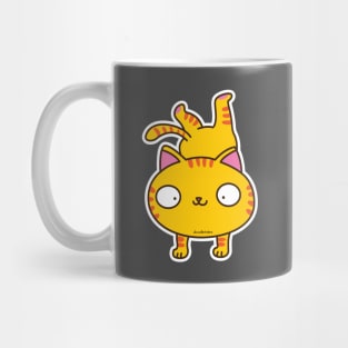 handstand cat Mug